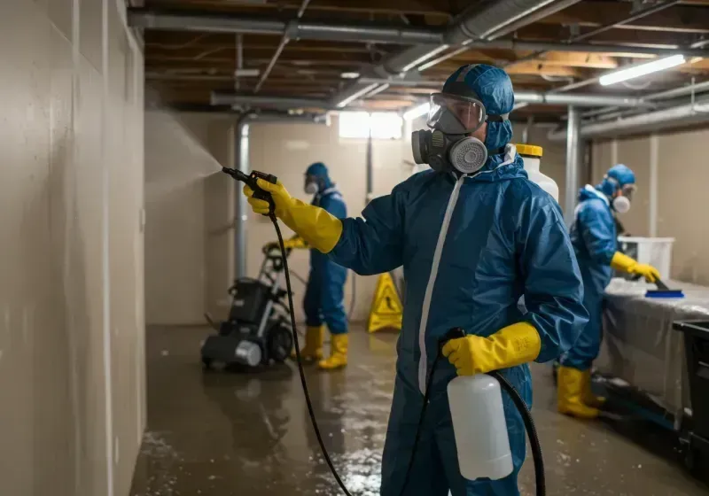 Basement Sanitization and Antimicrobial Treatment process in Corning, AR